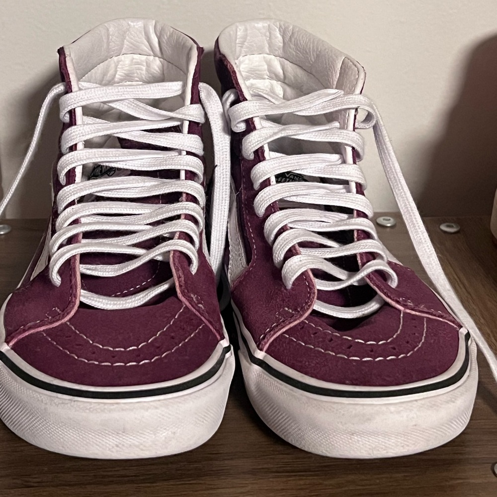 Vans Sk8-Hi shoes, size 7 for women or 5.5 for men